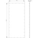 SIVACON Seitenwand flach IP40 2200 x 1000 mm RAL 7035
