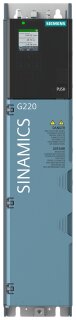 Siemens - 6SL41130CA152FF0 - SINAMICS G220 3AC380-500V+10/-20% 47-63Hz Leistung geringe Überlast: 5,5kW 150% 3S, 110% 57S Leistung hohe Überlast: 4kW 200% 3S, 150% 57S 355x 85x...