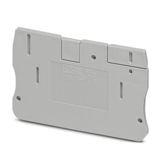 Abschlussdeckel D-PT 6 grau 2,2 mm Breite 57,7 mm