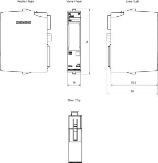 SIPLUS ET 200SP CM CAN RAIL 6AG2137-6EA00-2BA0 CANopen-Modul