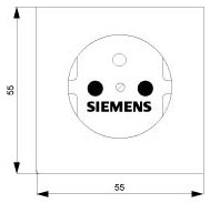 DELTA i-system Steckdose 5UB1908 10/16 A 250 V Mittenschutzkontakt