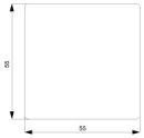 i-sys alu.met. Wippe neutral 55x55 mm...