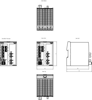 SCALANCE XB206-2 managed Switch 6x 10/100 Mbit/s 2x MM FO ST