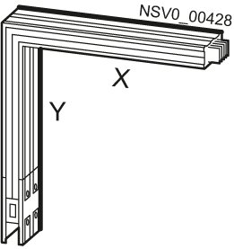 BD2A-400-LH Schienenverteiler Knie hinten 60A–400A 0,36m