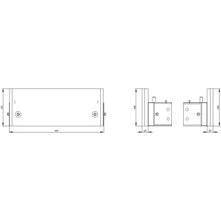 SIVACON Sockel 8MF1040-2CR 100 mm Schrank grau RAL 7035