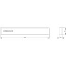Zierblende SIVACON 8MF1040-2CD10 400 mm petrol Schriftzug