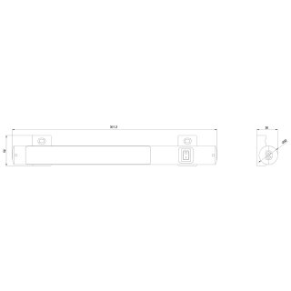 LED-Leuchte 8MR2200-1B AC 100-240 V Schraubbefestigung Druckschalter