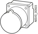 CEE-Steckdose 5-polig 16 A Einbausatz BD2-CEE165