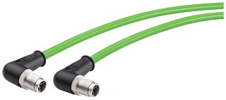 IE TP Cord M12-90/M12-90 vorkonfektioniert 4x2 5 m Ethernet-Kabel