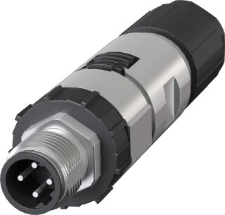 IE FC M12 Plug PRO 2x2 D-kodiert 4-polig IP65/67