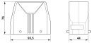 Tüllengehäuse B16 HC-STA-B16-HHFD-BLANK-EL-AL Aluminiumdruckguss IP66 IP67
