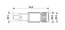 Abschlusswiderstand SAC-5P-M12FS PB TR M12 Buchse 120 Ohm...