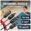 ABSINA - 910002 - Solarkabel-Set (MC4, 2x 5m 4mm²)