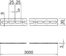 OBO BETTERMANN 6350208 CMCP3000FT Selbstbauprofil 3000x30x3