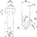 OBO BETTERMANN 1156268 2056 M3 16 FT Bügelschelle...
