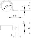 OBO BETTERMANN 1043072 WN 7855 A 4.5 Befestigungsschelle...