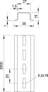 OBO BETTERMANN 1115460 2069 15 1.5 FS Hutschiene 2000x35x15