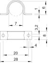 OBO BETTERMANN 1044125 WN 7855 B 7 Befestigungsschelle 7mm