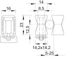 OBO BETTERMANN 2254522 2050 5-25 RW Reihenschelle 5-25mm