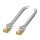 Patch-Kabel RJ45 CAT6A S/FTP 12,5 m gerade 8-polig grau