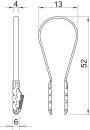 OBO BETTERMANN 2148803 1973 3-13 LGR BKS-Klemmschelle 3-13mm