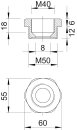 OBO BETTERMANN 2030664 107 R M50-40 PA Reduktion M50-M40