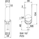 OBO BETTERMANN 1186130 BS-H2-M-34 A2 Bügelschelle...