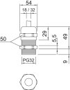 OBO BETTERMANN 2085682 V-TEC PG36 MS Kabelverschraubung PG36