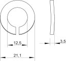 OBO BETTERMANN 3405127 LWS M12 A4 Federring M12
