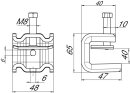 OBO BETTERMANN 1486244 SSP 20-40 M6 A4 Trägerklammer...