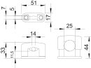 OBO BETTERMANN 2124254 3081 LGR SOM-Schelle 15-25mm