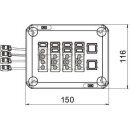 OBO BETTERMANN 2006082 D02 3x3p+1x4p WD Steckbarer Deckel...