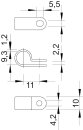 OBO BETTERMANN 2222094 255 9.5 LGR Befestigungsschelle 9,5mm