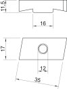 OBO BETTERMANN 1147138 MS40SN M12 A4 Gleitmutter M12
