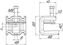 OBO BETTERMANN 1486292 SSP 20-40 M8 A2 Trägerklammer...