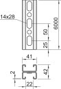 OBO BETTERMANN 1122948 MS4142P6000FS Profilschiene...