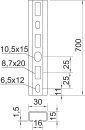 OBO BETTERMANN 1109839 CM3015P0700FT Profilschiene 700x30x15