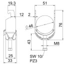 OBO BETTERMANN 1188419 BS-U1-M-46 A2 Bügelschelle...