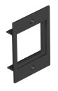 OBO BETTERMANN 7408268 T4B P6 9011 Abdeckplatte 55x77mm