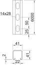 OBO BETTERMANN 1122966 MSL4141P6000FT Profilschiene...