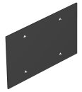 OBO BETTERMANN 7408116 T12L P02S 9011 Abdeckplatte 142x88mm