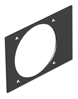 OBO BETTERMANN 7408260 T4B P5S 9011 Abdeckplatte 110x77mm