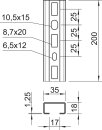 OBO BETTERMANN 1104268 CML3518P0200FS Profilschiene...