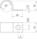 OBO BETTERMANN 1009192 1015 16 G Befestigungsschelle 16mm