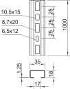 OBO BETTERMANN 1104497 CML3518P1000FS Profilschiene...