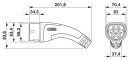 CHARX ET2C-3AC32-4,0MEH00P AC-Ladekabel Typ 2 32 A 4 m