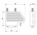 D-SUB-Busstecker SUBCON-PLUS F4 9-polig CAN 50 V DC