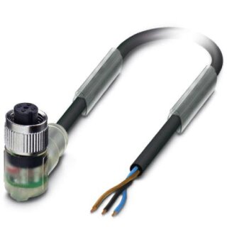 Phoenix Contact - 1668250 - SAC-3P- 1,5-PUR/M12FR-2L B - Sensor-/Aktor-Kabel