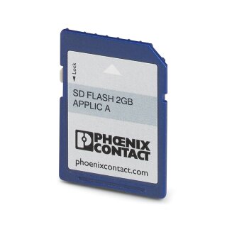 SD FLASH 512MB Programm- und Konfigurationsspeicher steckbar