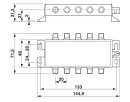 Überspannungsschutz C-SAT-BOX 5-Kanal F-Connector...